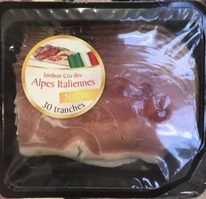 Jambon cru des Alpes Italiennes nature