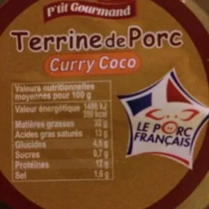 Terrine de Porc Curry coco
