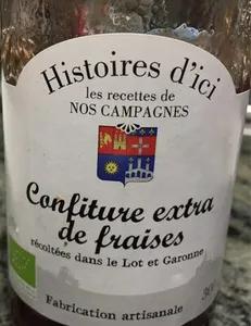 Confiture extra de fraises