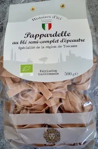 Pappardelle au blé semi-complet d'épeautre