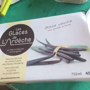 Glace de l'ardeche vanille gousses entières