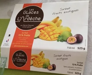 Sorbet fruit exotique