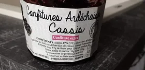 Confiture cassis