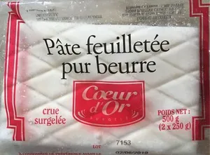 Pâte Feuilletée Pur Beurre
