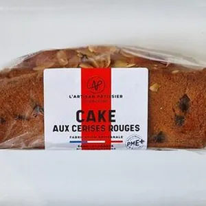 Cake aux cerises rouges
