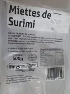 Miettes de surimi