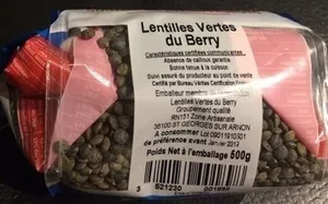 Lentilles vertes du Berry