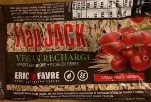 Eric Favre Vegan Flapjack Barre Saveur Fruits Rouges