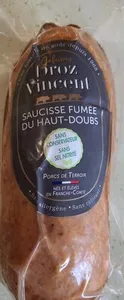 Saucisse fumée du haut doubs