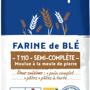 Farine de blé T110 semi-complète