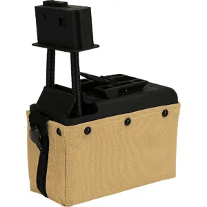 A&K Airsoft A&K Magasin - M249 Mini Box 1500rds 6mm (Färg: Tan)