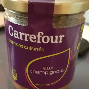 marrons cuisinés aux champignons