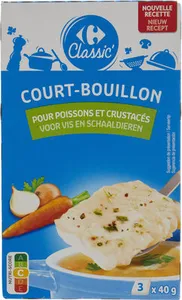 Court-bouillon Pour poissons et crustacés