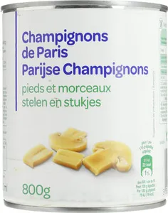 Champignons de Paris pieds et morceaux