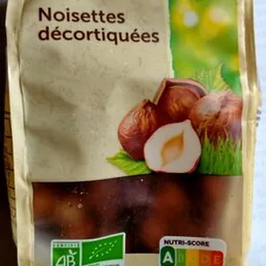 Noisettes décortiquées