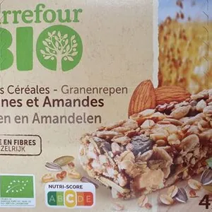 Barres Céréales Graines et Amandes