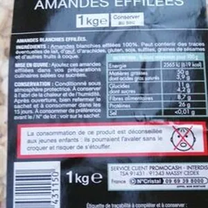 Amandes effilées