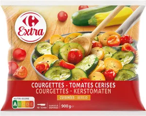 Courgettes-Tomates cerises Cuisinées