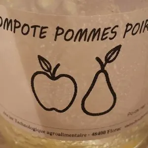 Compote pommes poires
