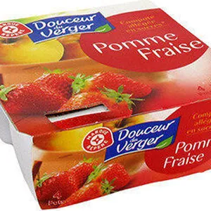 Compote Douceur du Verger, Pomme fraise allégée