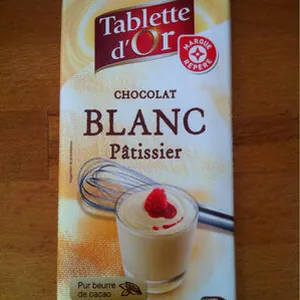 Chocolat blanc pâtissier