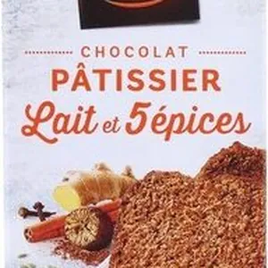 Chocolat pâtissier lait et 5 épices
