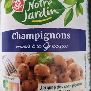 Champignons cuisinés à la grecque