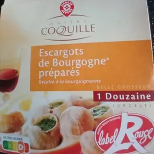 Escargots de Bourgogne préparés