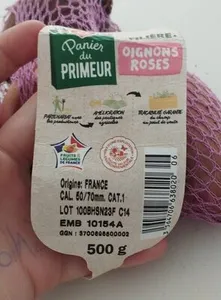 Oignons roses marque repère Panier du primeur filières