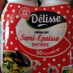 Crème uht semi épaisse