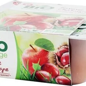 Compote pomme châtaigne bio x 4