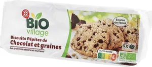 Biscuits pépites de chocolat et graines