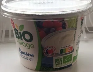 Crème épaisse Biovillage