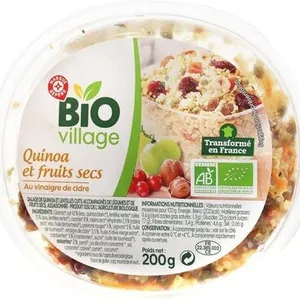 Salade de quiona et fruits secs bio