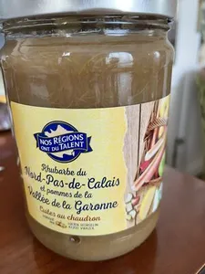 Rhubarbe du Nord-Pas-de-Calais et pommes de la Vallée de la Garonne