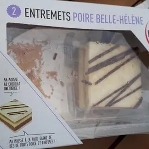 Entremets poire belle-hélène