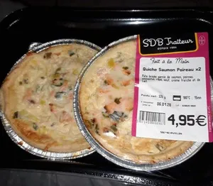 Quiche saumon poireau