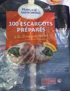 100 escargots préparés à la Bourguignonne