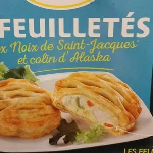 Feuilletés noix de Saint Jacques et colin d'alaska