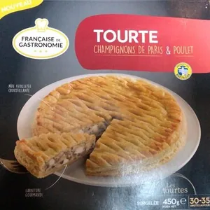 Tourte champignons poulet
