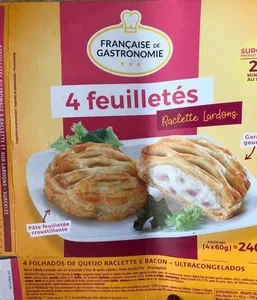 4 feuilletés raclette lardons