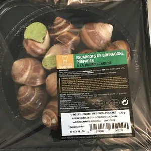 12 Escargots de Bourgogne à la Bourguignonne, calibre très gros