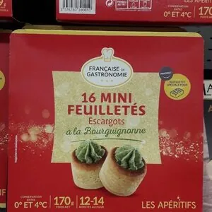 16 mini feuilletés Escargot à la bourguignonne