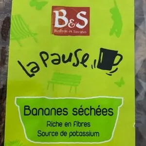 Banane entière séchée