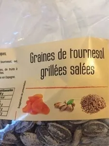 Graines de tournesol grillées salées
