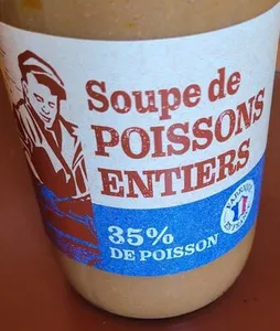 Soupe de poissons entiers
