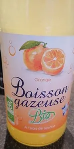 Boisson gazeuse bio orange