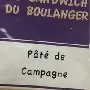 Sandwich pate de campagne