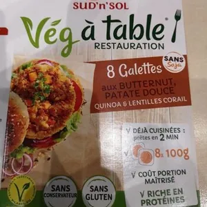 Galettes butternut et patate douce