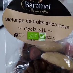 Mélange de fruits secs crus